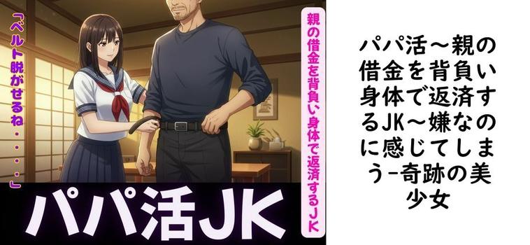 パパ活〜親の借金を背負い身体で返済するJK〜嫌なのに感じてしまう【奇跡の美少女】（オリジナル同人）