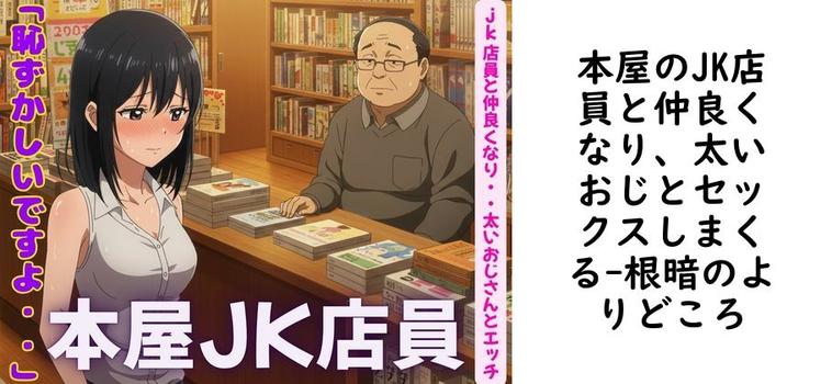 本屋のJK店員と仲良くなり、太いおじとセックスしまくる【根暗のよりどころ】（オリジナル同人）